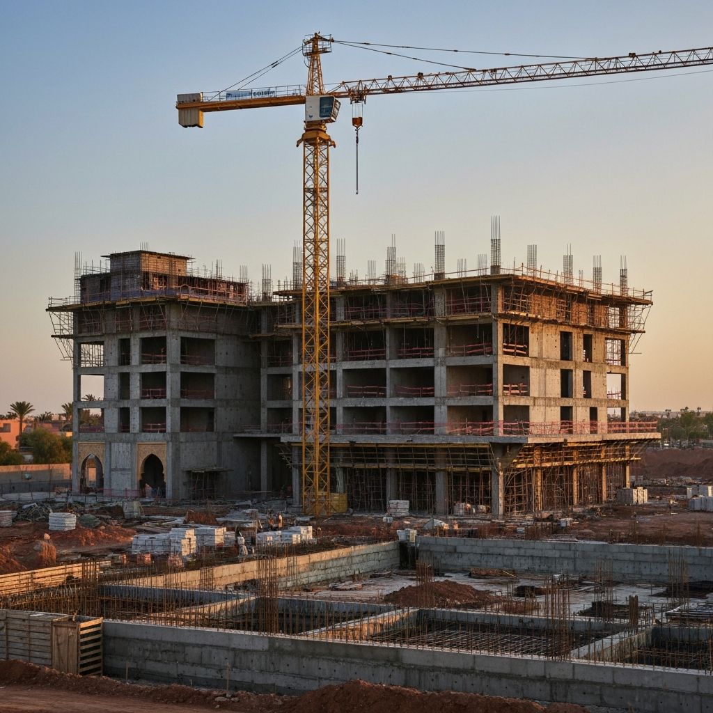Marrakech construction site