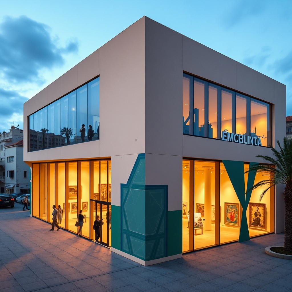 Modern museum building in Rabat, a key project of the RC décennale architectes Maroc, showcasing contemporary Moroccan art